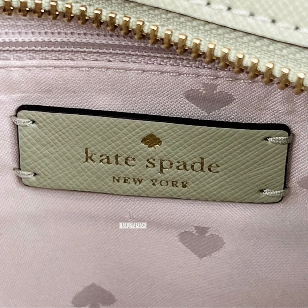 Kate Spade Staci Sage Bundle Green Medium Satchel Crossbody - Picture 8 of 10